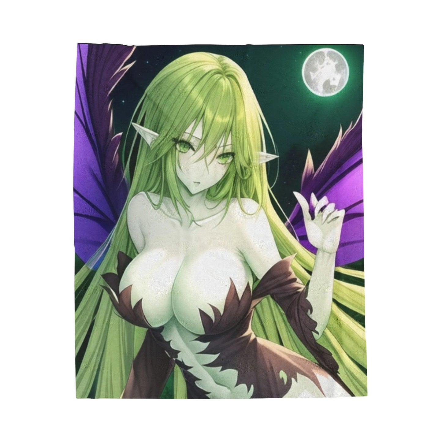 Anime Forest Fairy, Plush Blanket