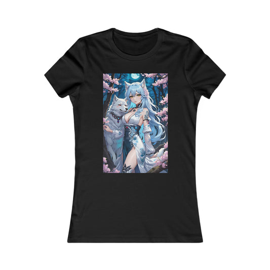 Wolf Moon Goddess, Women's Favorite Tee