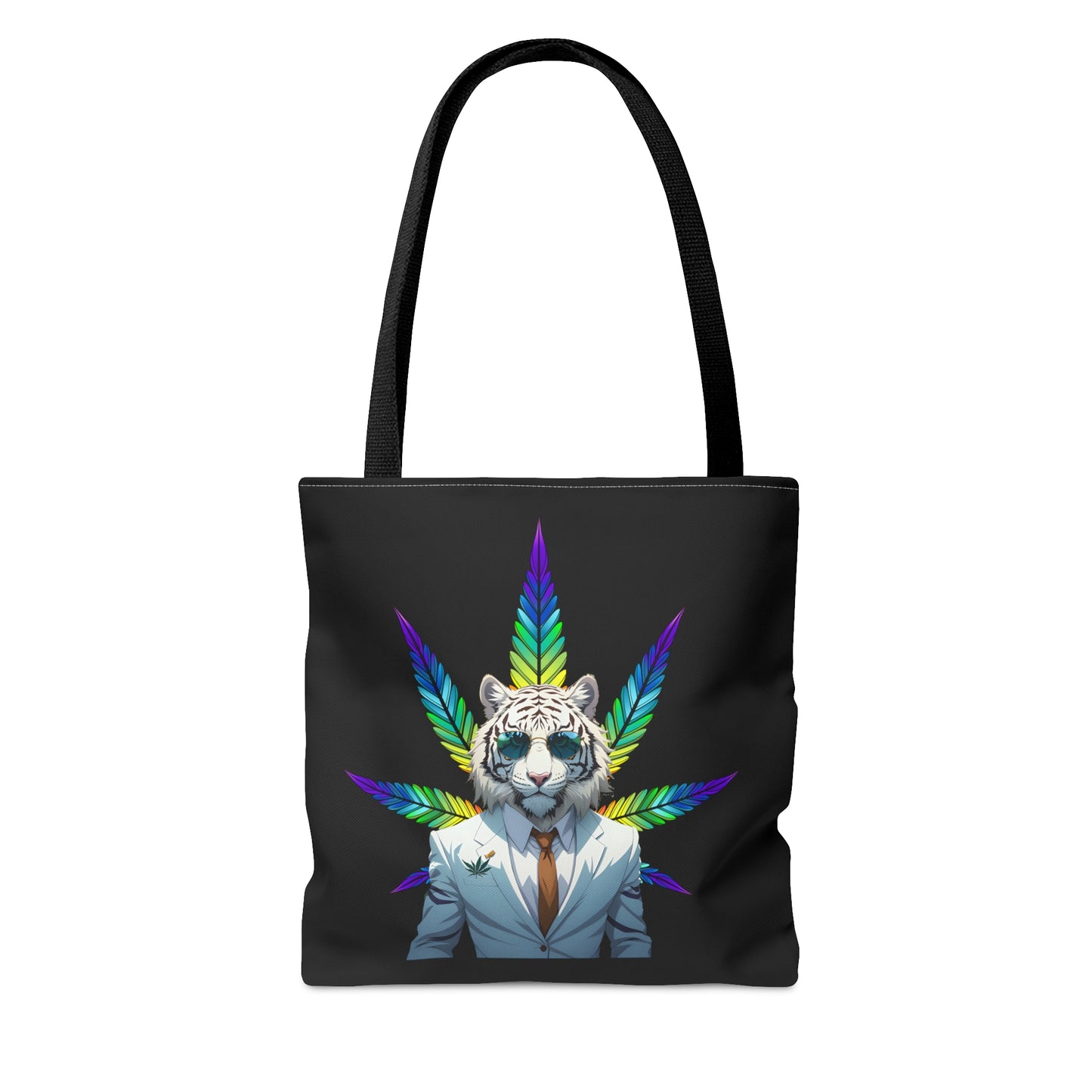 White Tiger 420 Themed, Tote Bag