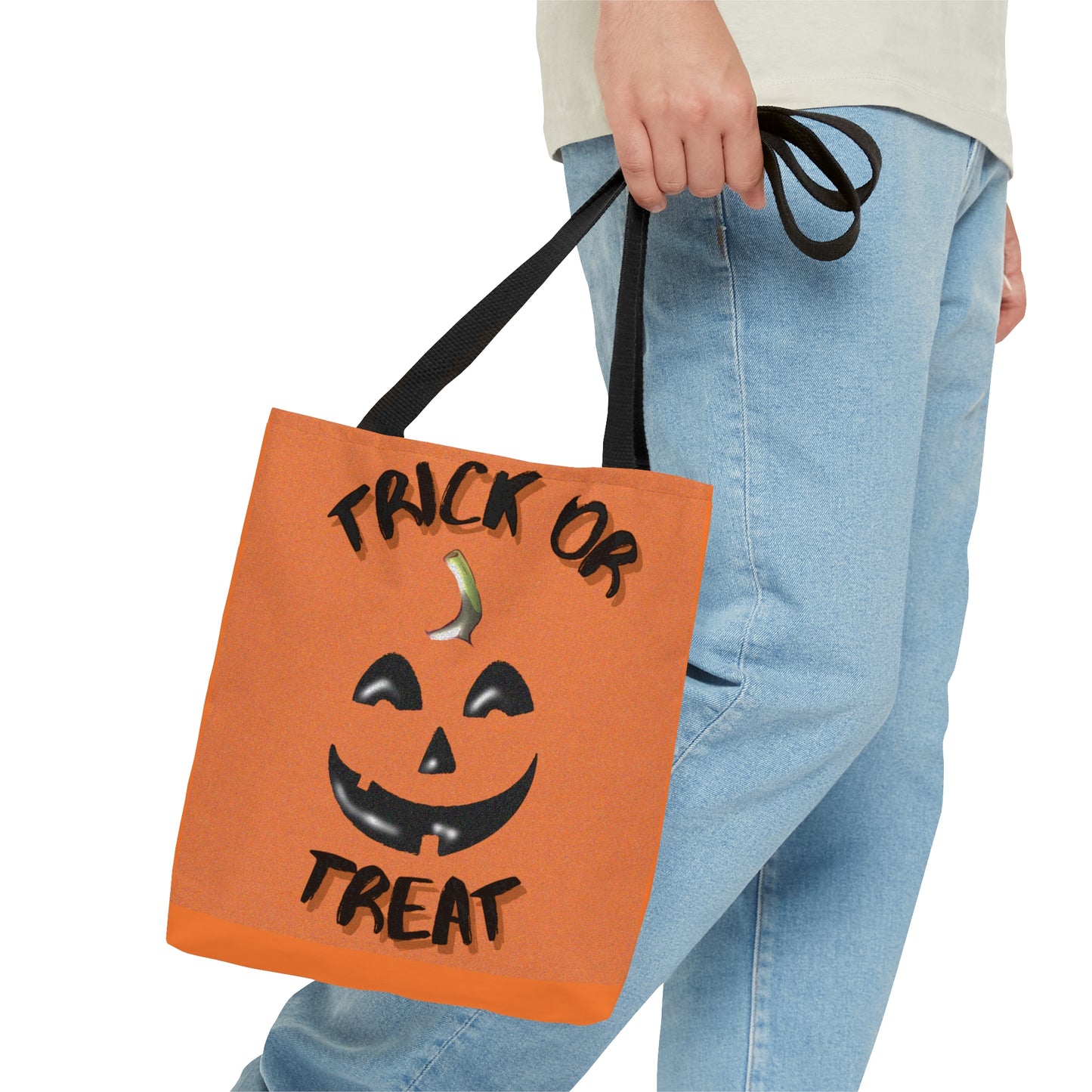 Trick Or Treat Pumpkin Halloween Candy Tote Bag