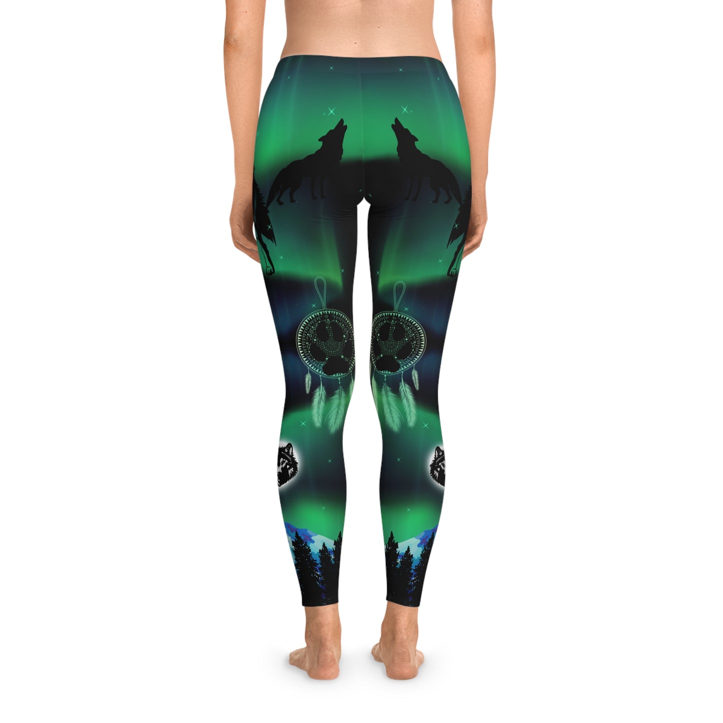 Spirit Wolf, Black Leggings