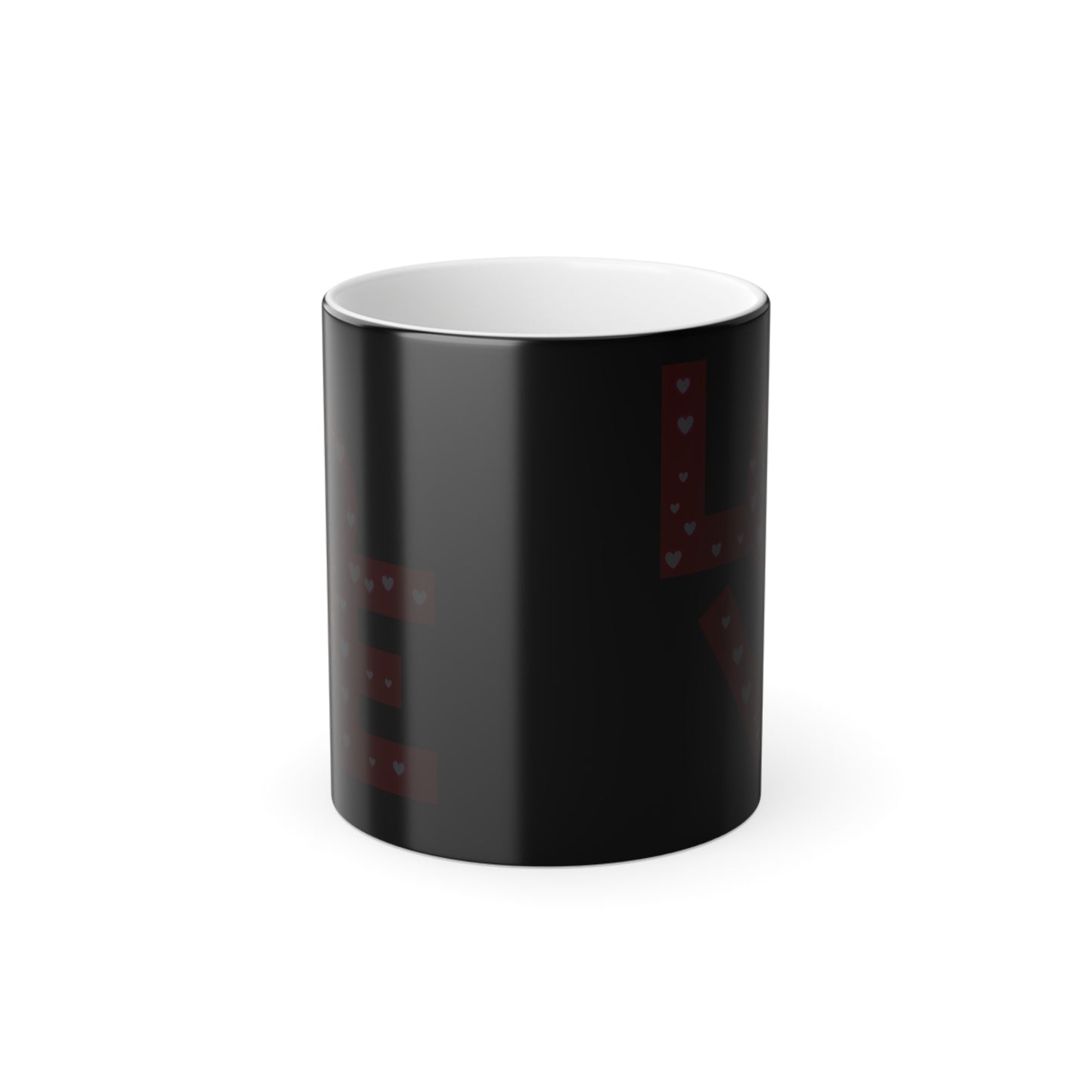 LOVE, Color Morphing Mug, 11oz,, Valentines Day Gift, Gift For Her, Gift For Him