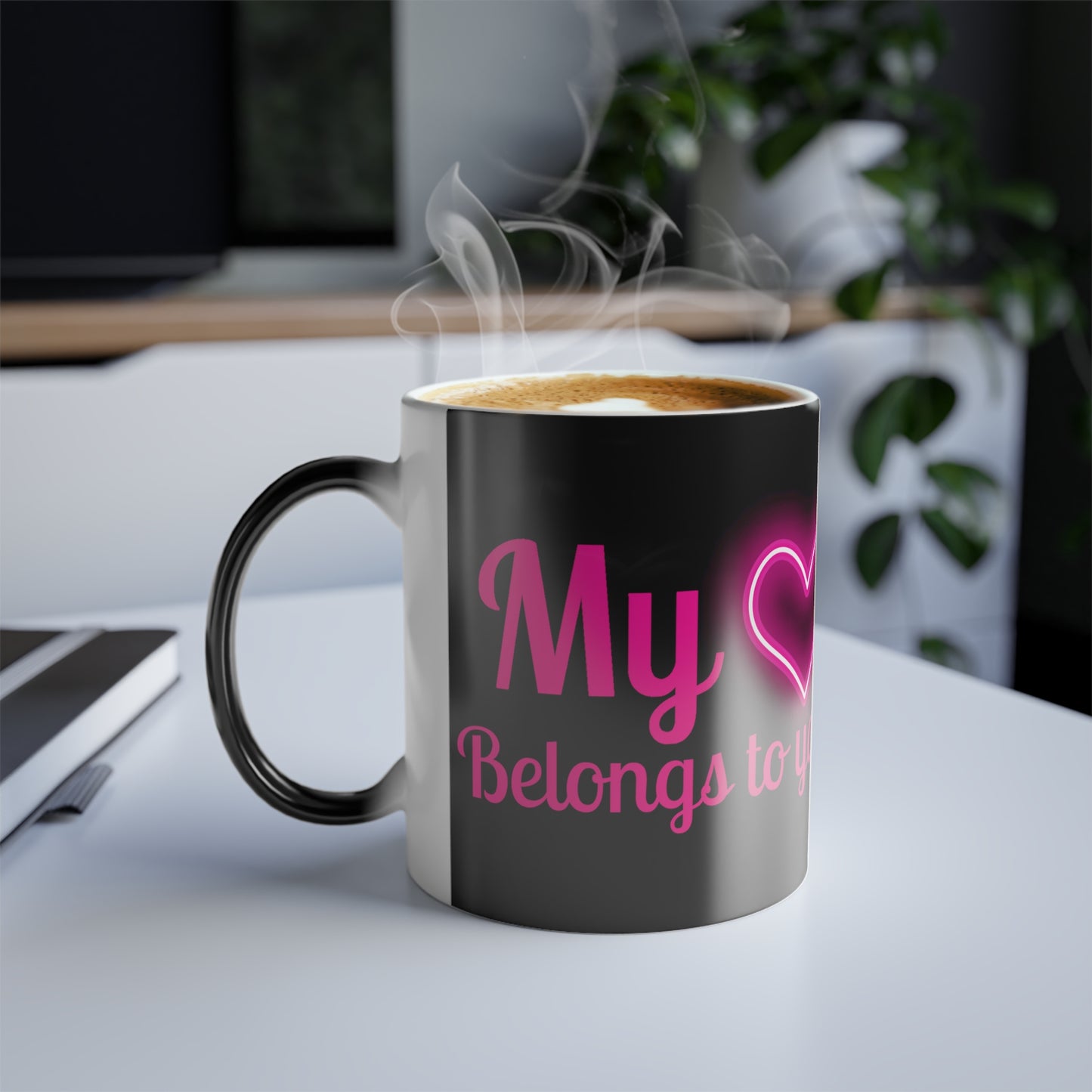 My Heart Belongs To You, Color Morphing Mug, 11oz, Valentines Day Gift, Gift For Her, Gift For Him