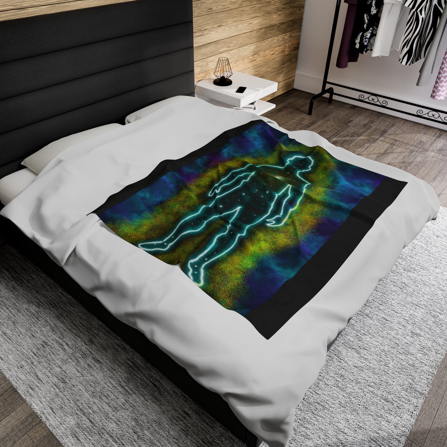 Mystic Energy Body Velveteen Plush Blanket