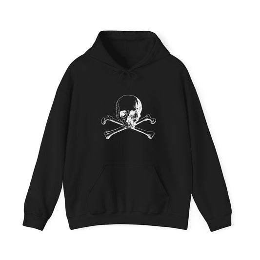 Unisex Heavy Blend™Skull Crossbones Hooded  Halloween Sweatshirt