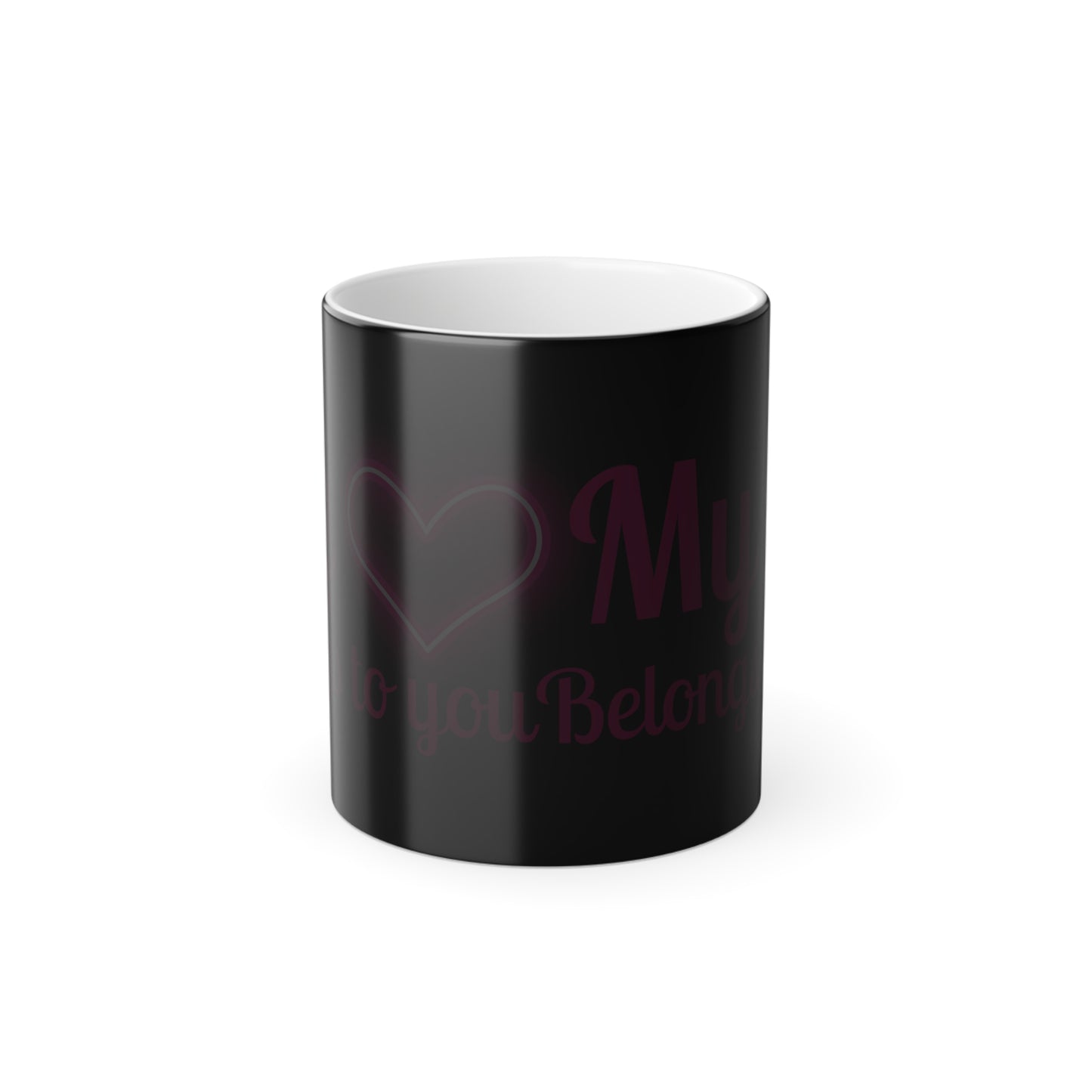 My Heart Belongs To You, Color Morphing Mug, 11oz, Valentines Day Gift, Gift For Her, Gift For Him