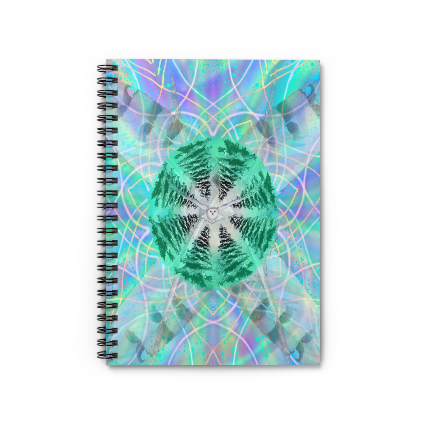 Owl Medicine Mandala Spiral Notebook - Ruled Line