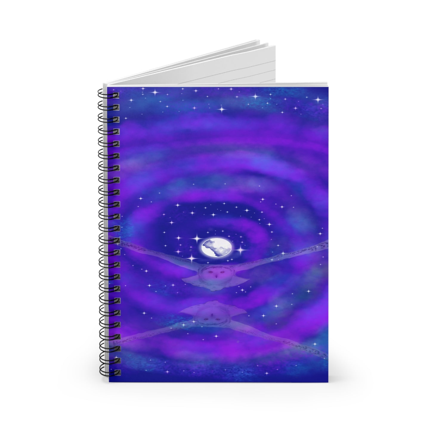 Mystic Owl Spiral Notebook - Ruled Line