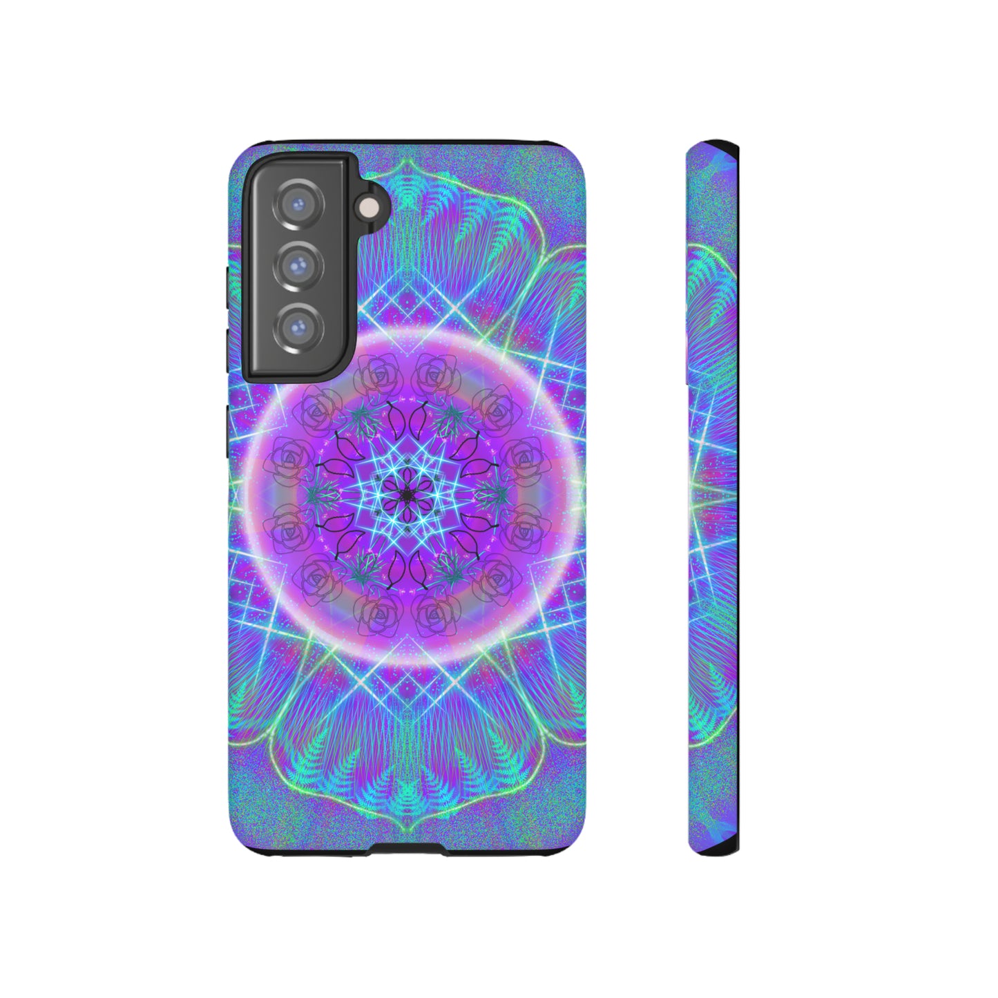 Psychedelic Mandala Protective Phone Case, Samsung, iPhone, Pixel, all sizes