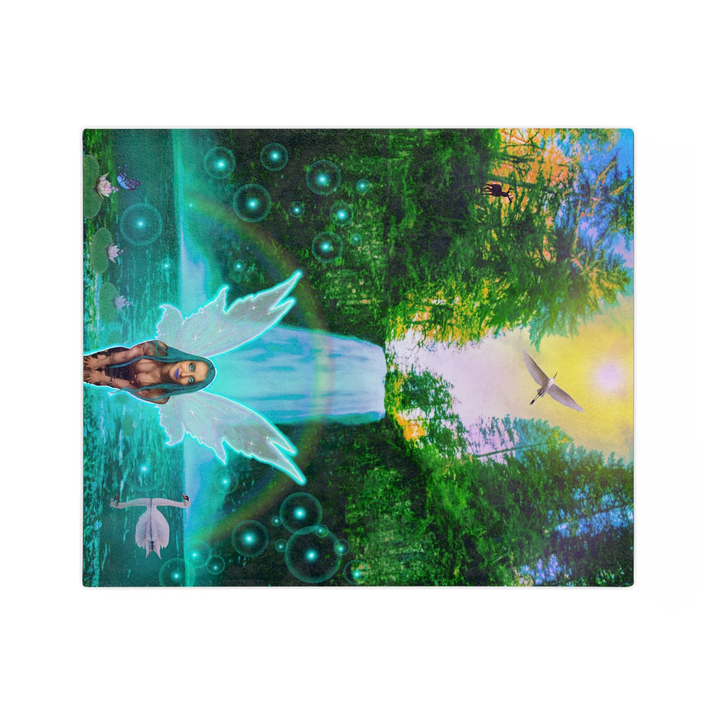 Mystic Water Fairy Velveteen Minky Blanket