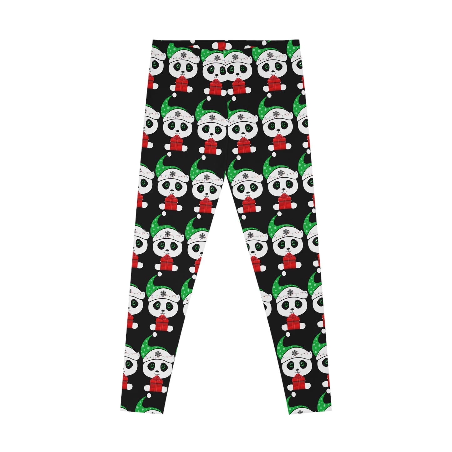 Christmas Panda Stretchy Leggings