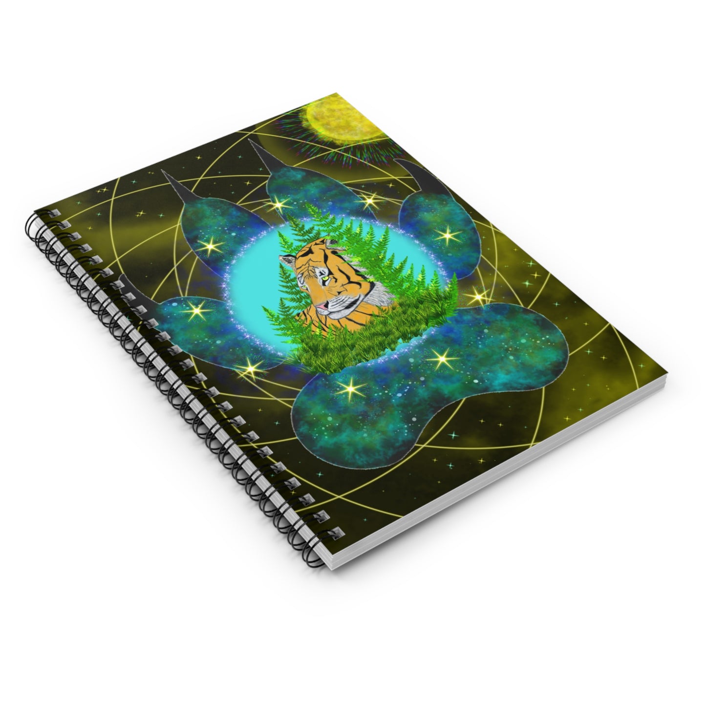 Golden Tiger Mandala Notebook