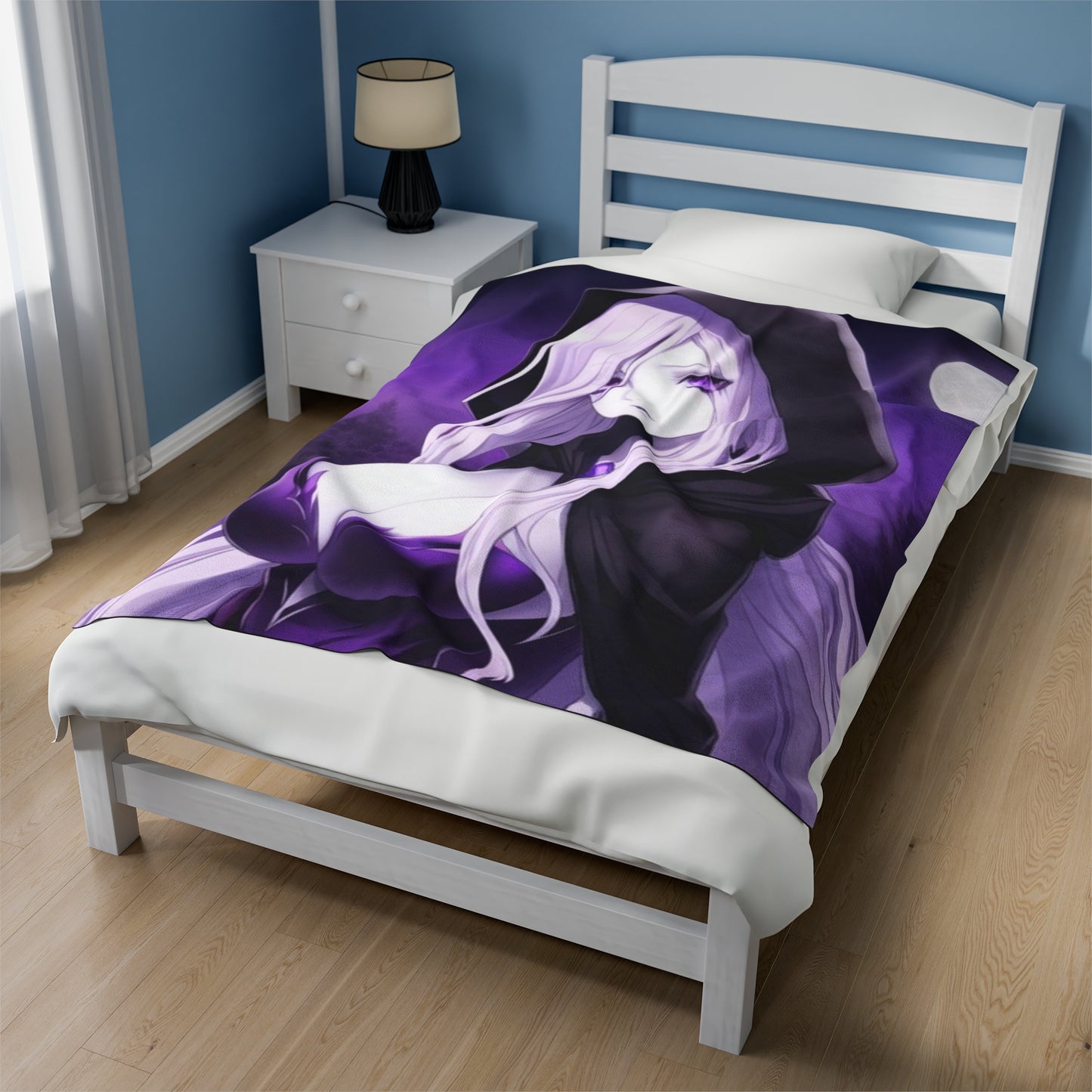 Anime Mage Girl, Plush Blanket