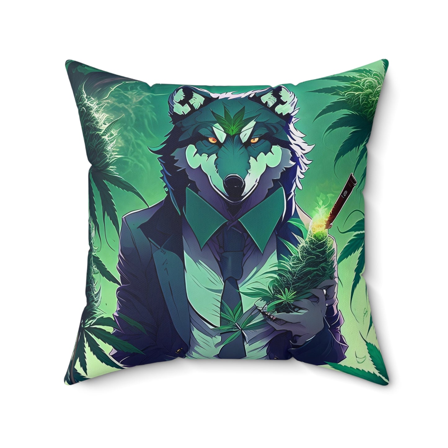 Wolf Of The Most High, Spun Polyester Square Pillow