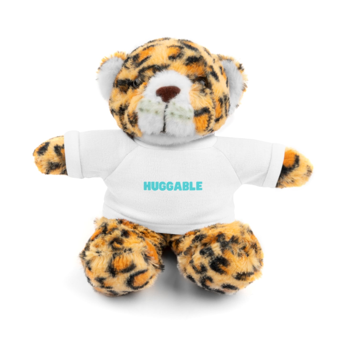 Kids Cute Huggable Stuffed Animals with Tee, Panda, Sheep, Bunny, Teddy Bear, Lion, Jaguar