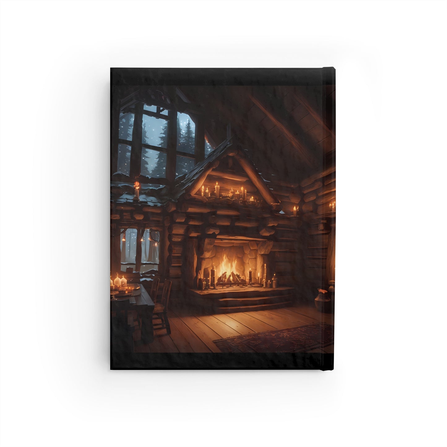 Cozy Log Cabin, Hardcover Journal