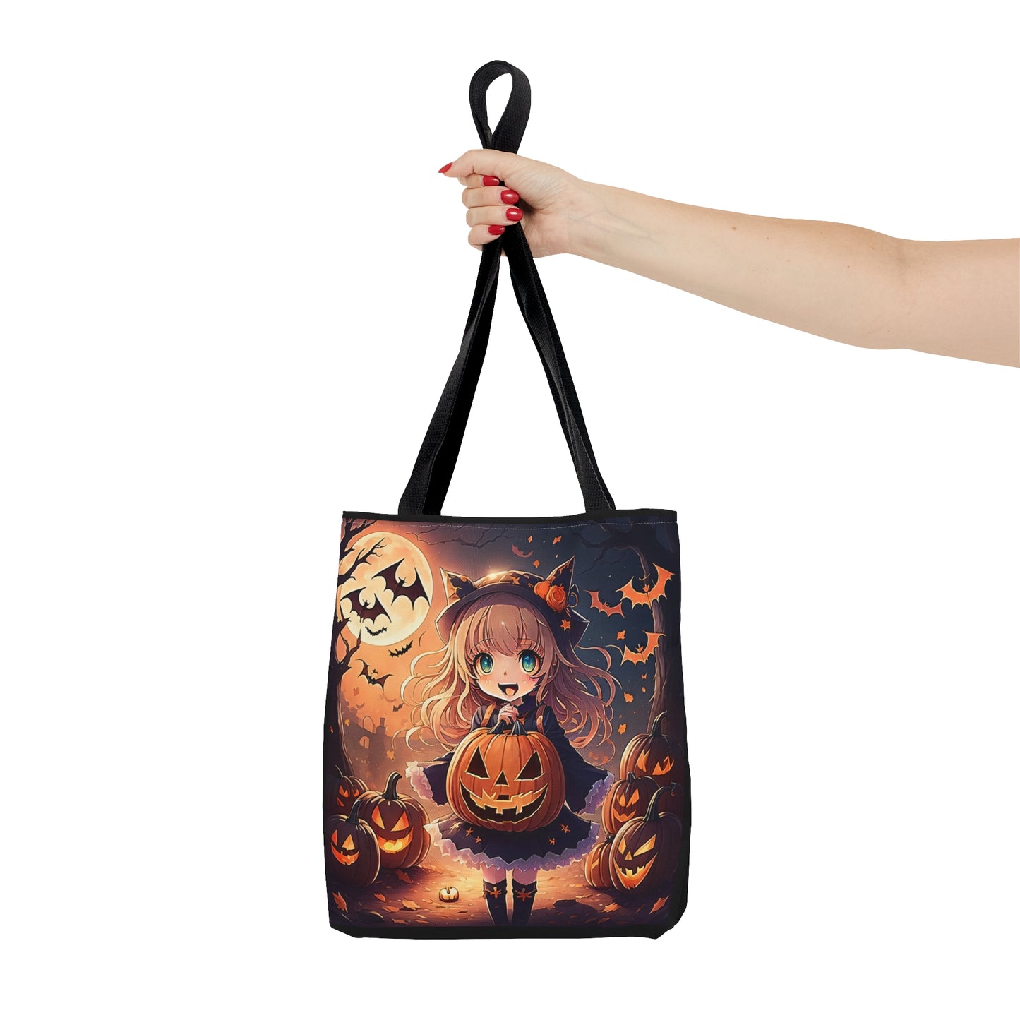 Halloween Anime Girl Halloween Candy Tote Bag