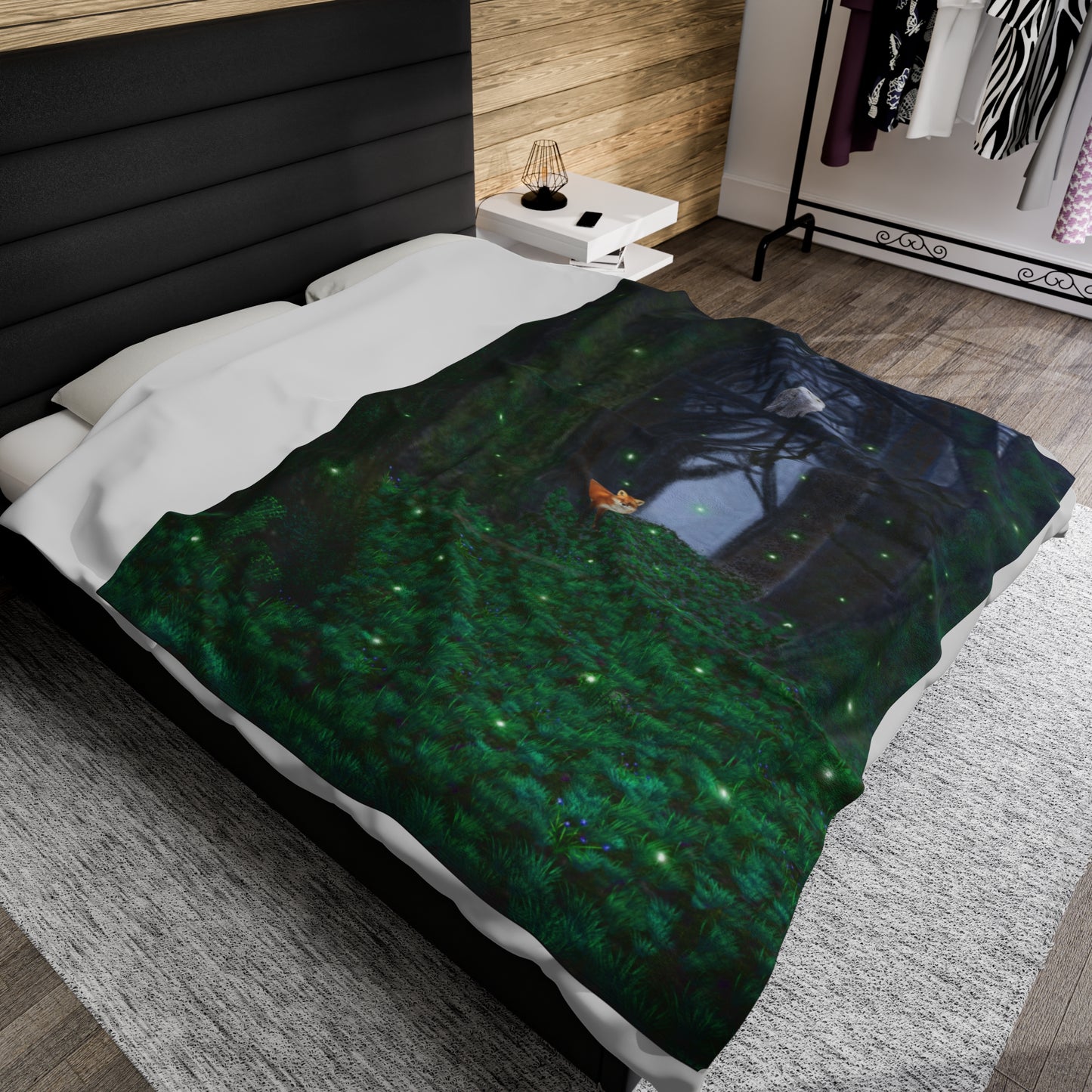 Mystic Forest Giant Velveteen Plush Blanket