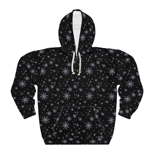 Falling Snow Christmas Pullover Hoodie