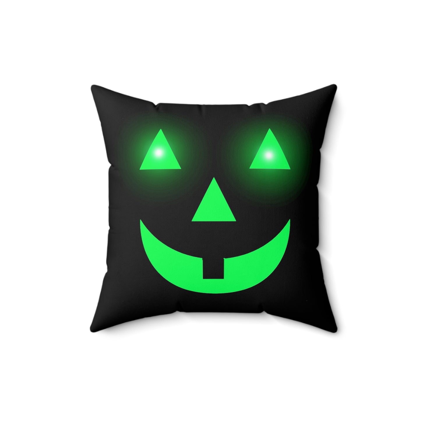 Halloween Pumpkin glow, Spun Polyester Square Pillow