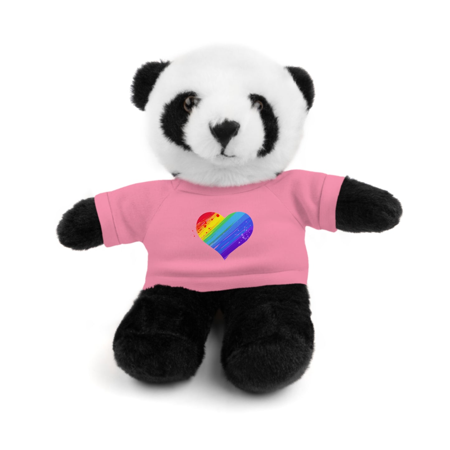 Heart Kids Cute Stuffed Animals with Tee; Panda, Sheep, Lion, Bunny, Teddy Bear, Jaguar