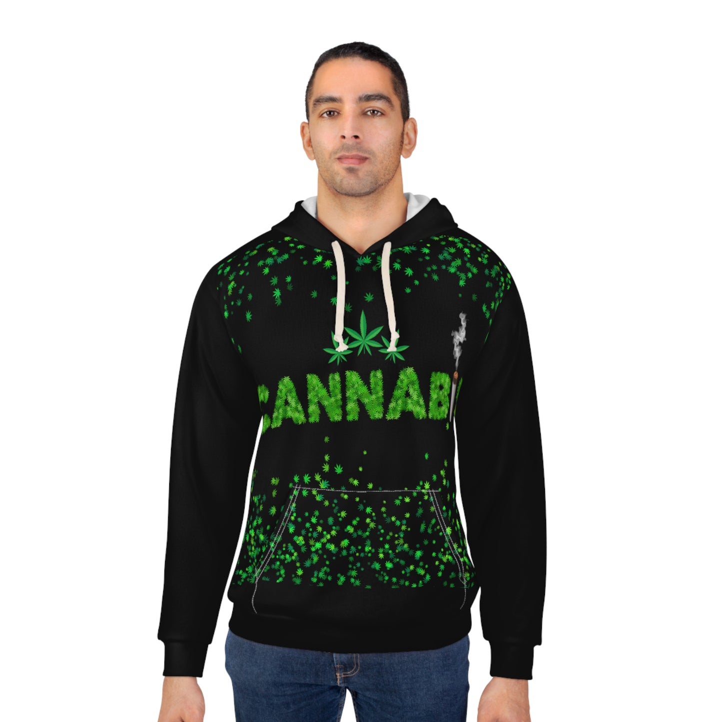 Cannabis, Pullover Hoodie (AOP)