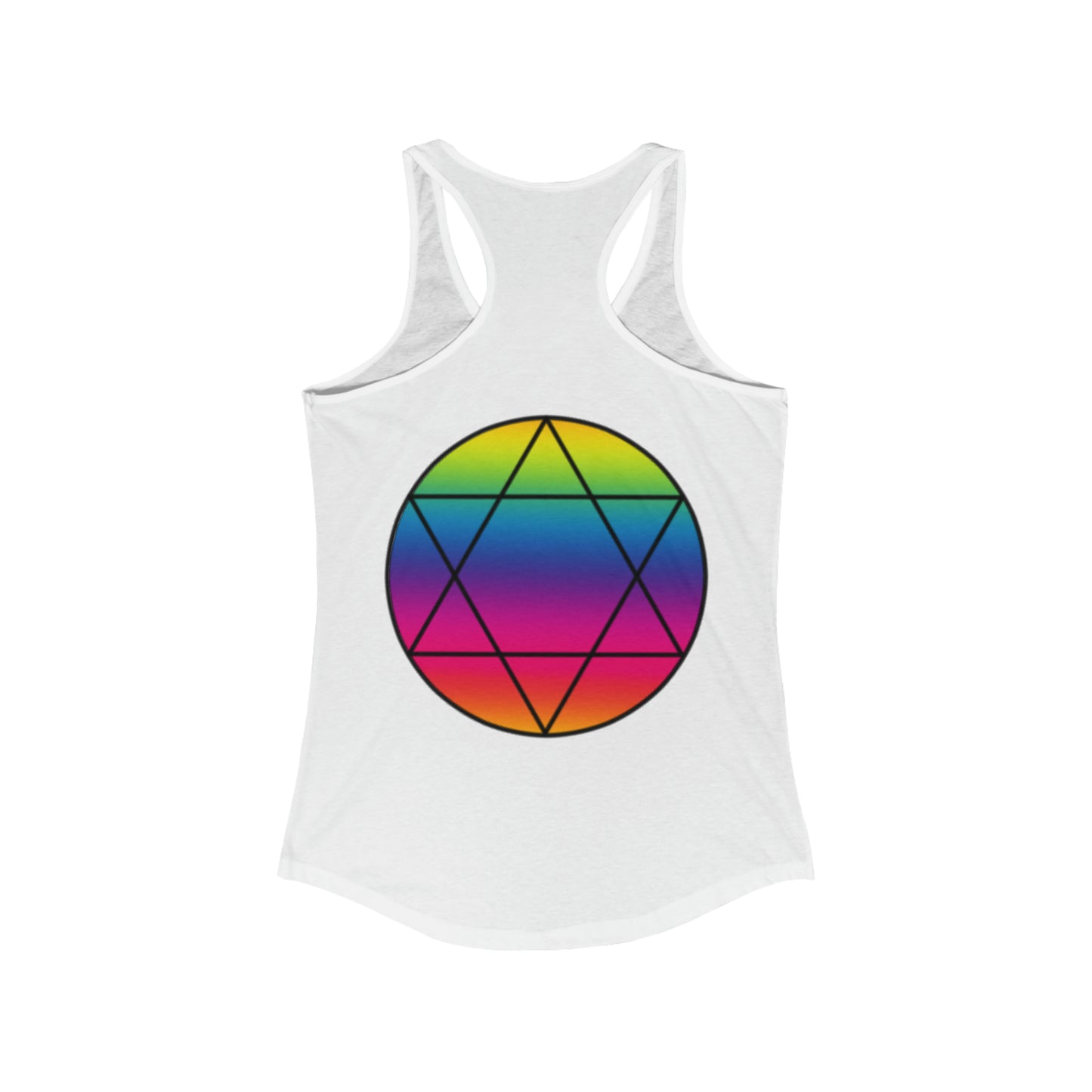 PRIDE Hexagram  Women's Ideal Racerback Tank