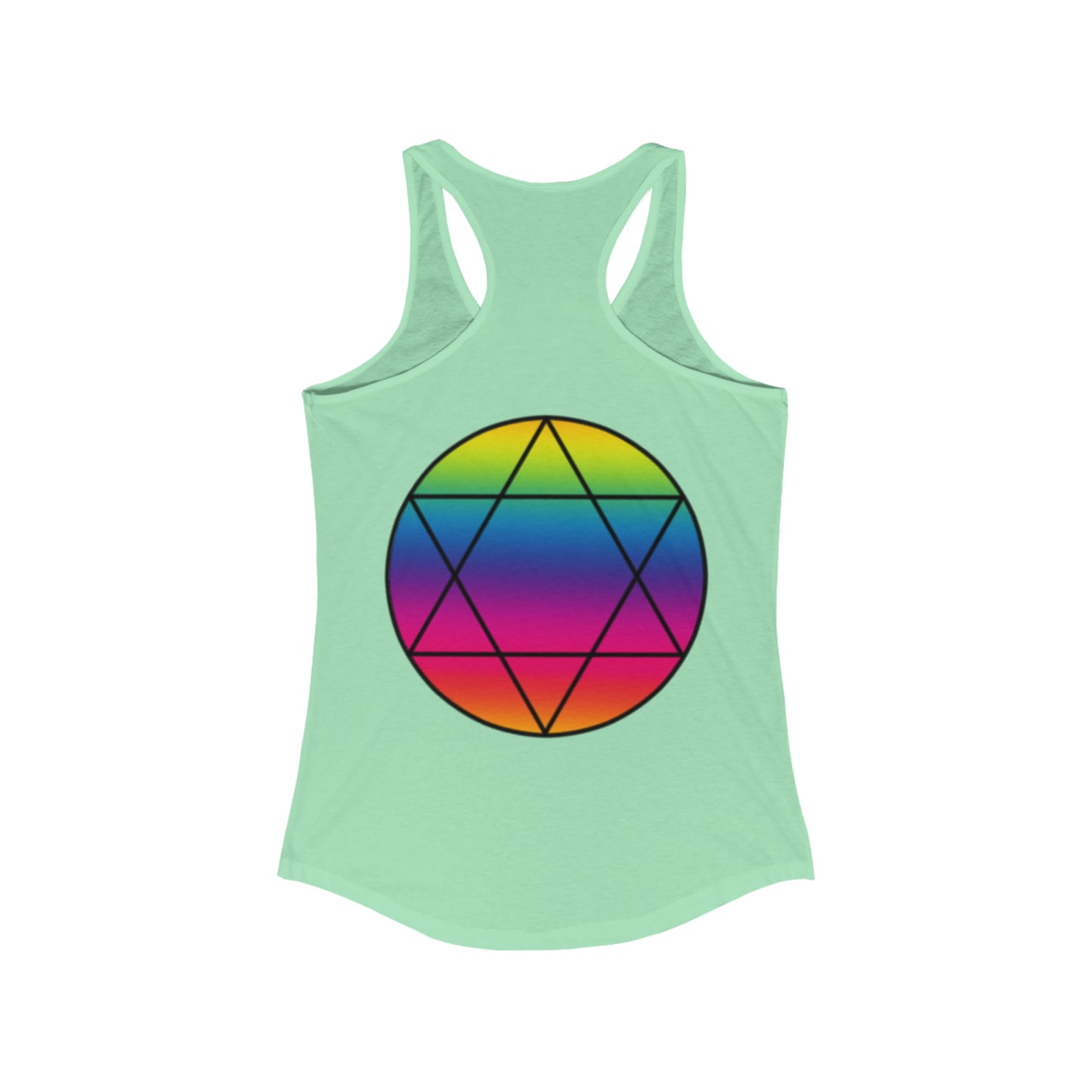 PRIDE Hexagram  Women's Ideal Racerback Tank