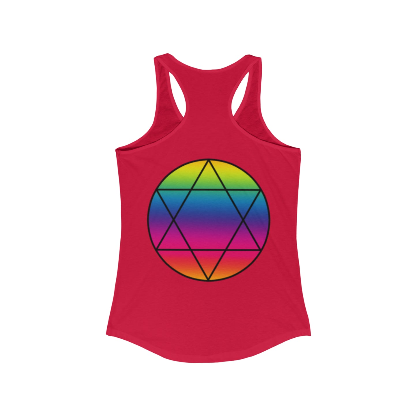 PRIDE Hexagram  Women's Ideal Racerback Tank