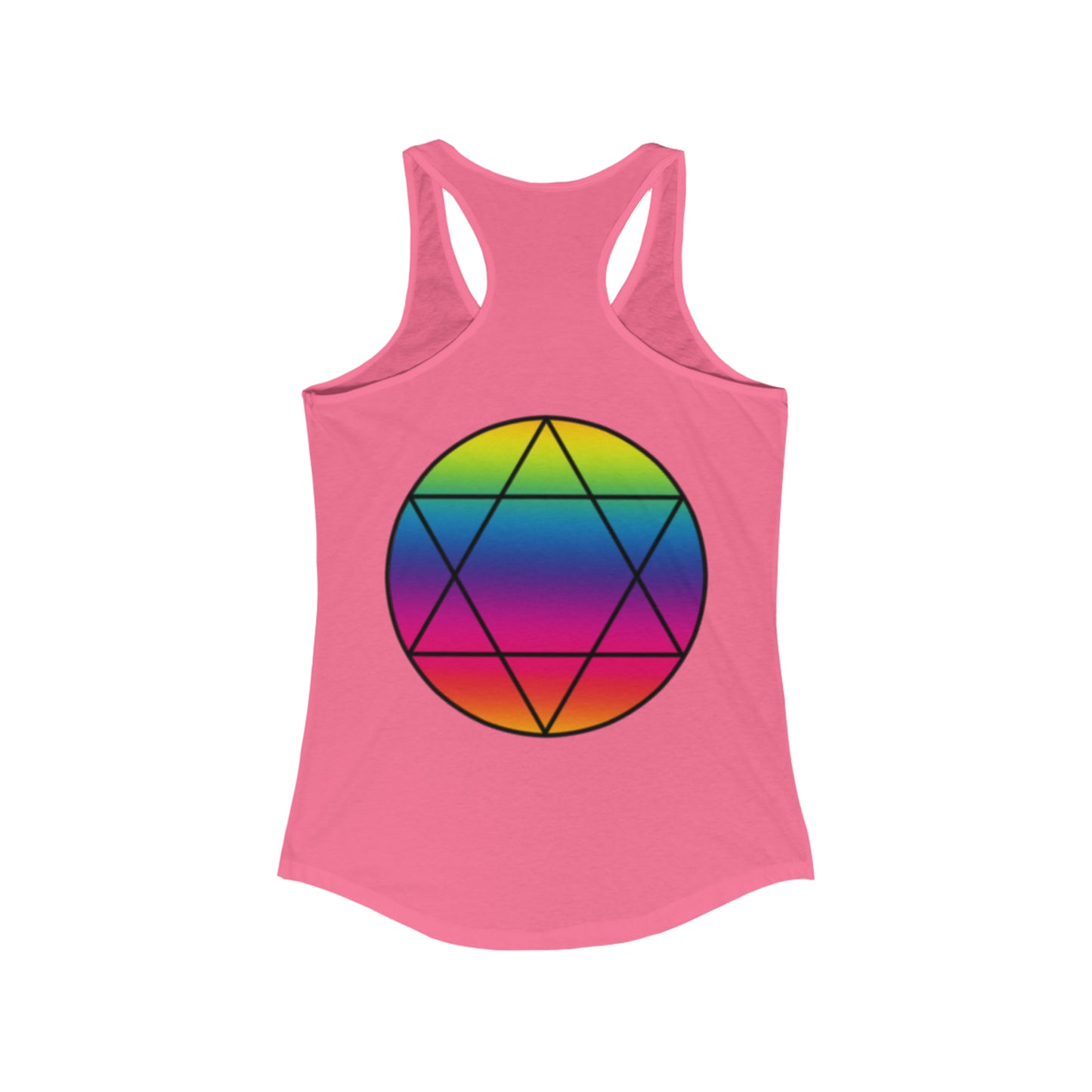 PRIDE Hexagram  Women's Ideal Racerback Tank