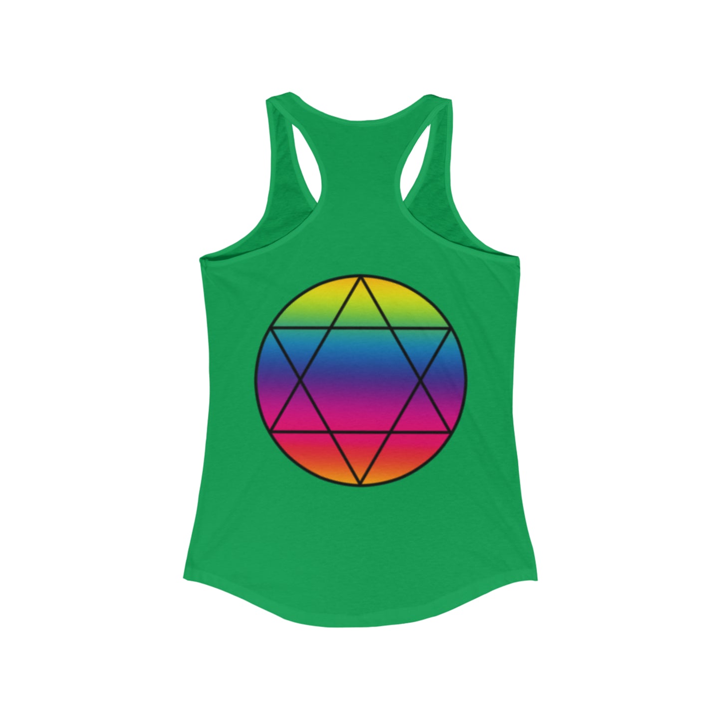 PRIDE Hexagram  Women's Ideal Racerback Tank