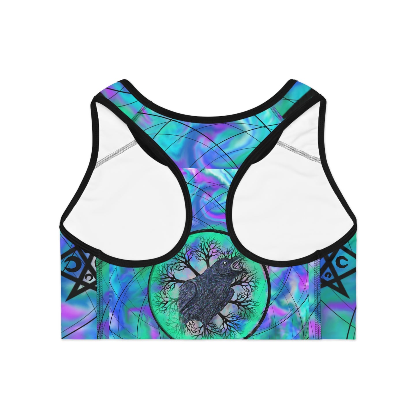 Raven Magick Sports Bra (AOP)