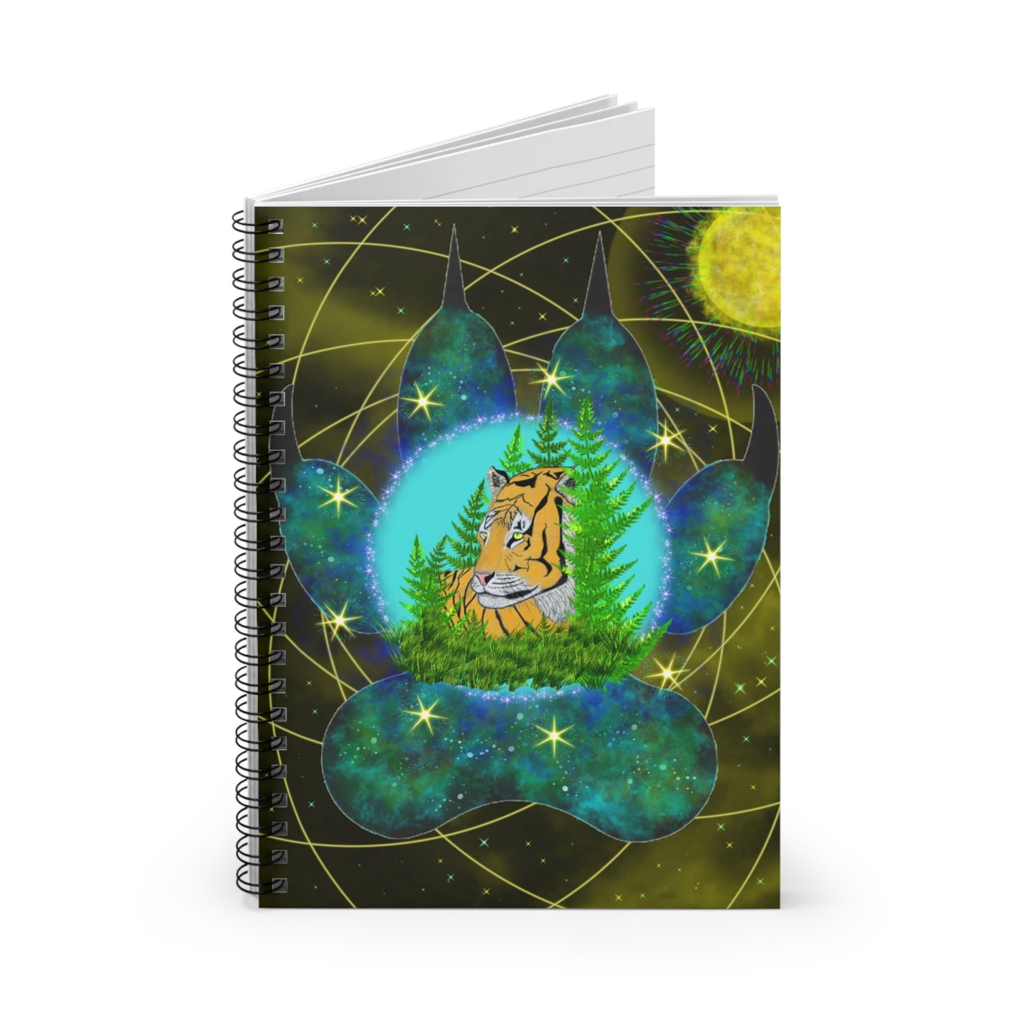 Golden Tiger Mandala Notebook