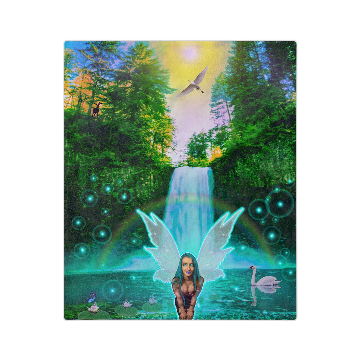 Mystic Water Fairy Velveteen Minky Blanket