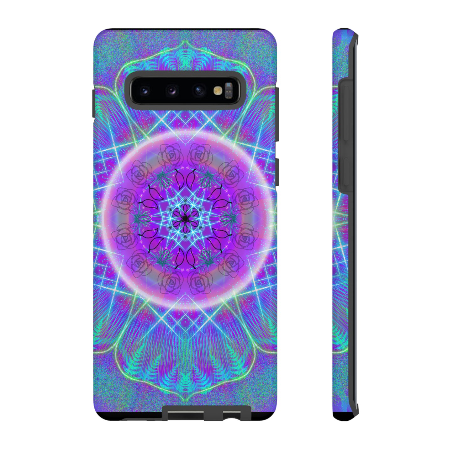 Psychedelic Mandala Protective Phone Case, Samsung, iPhone, Pixel, all sizes