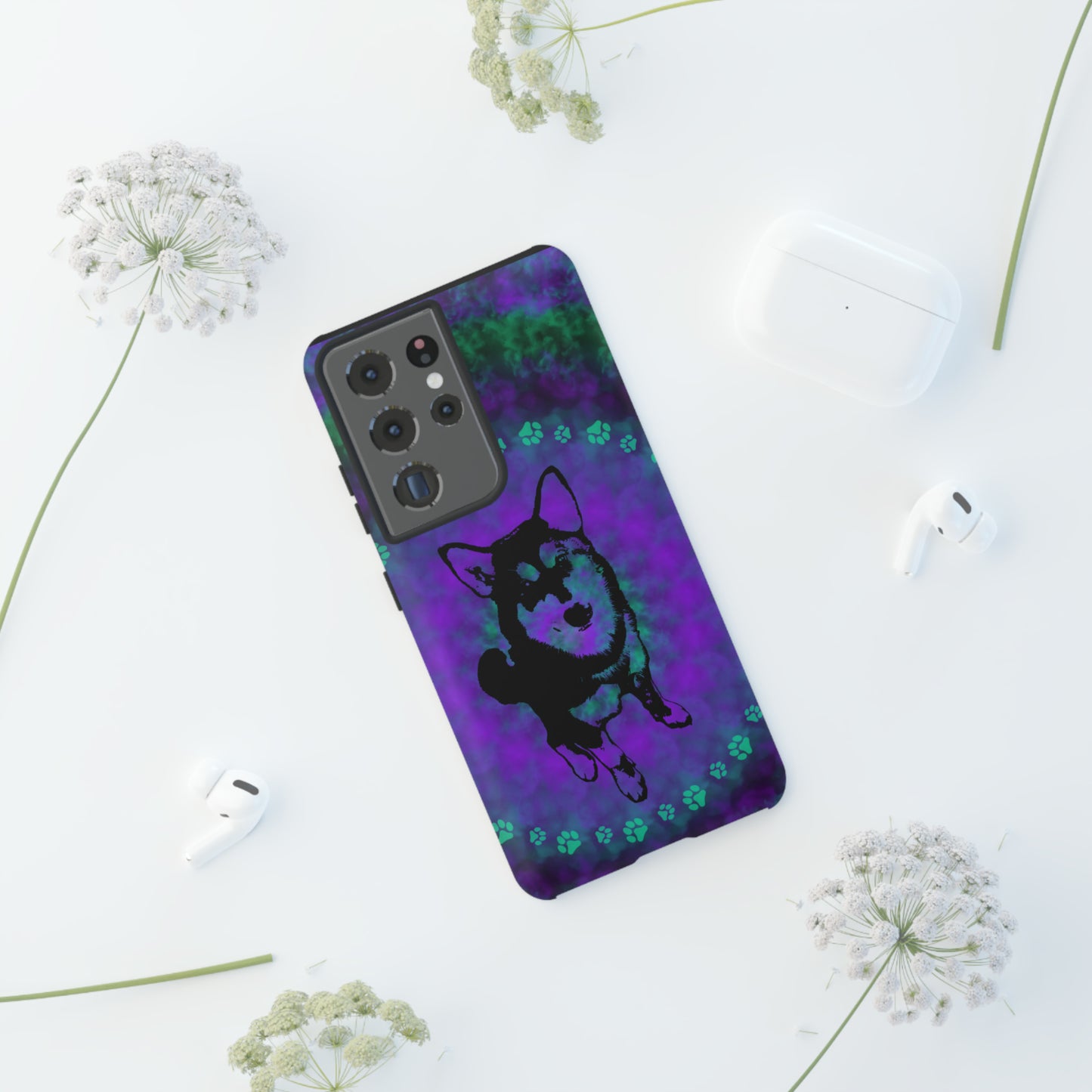 Malamute Protective Phone Case, Samsung, iPhone, Pixel, all sizes