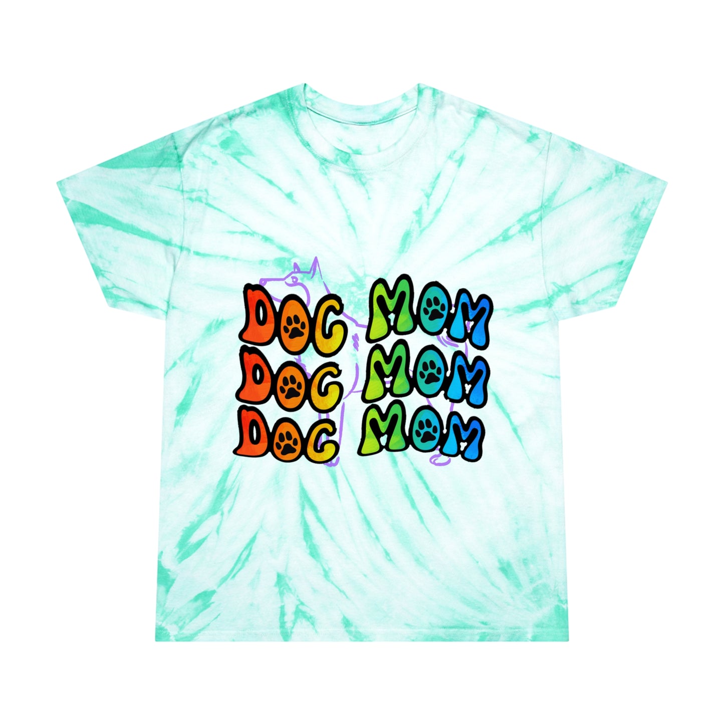 Dog Mom Tie-Dye Tee, Cyclone