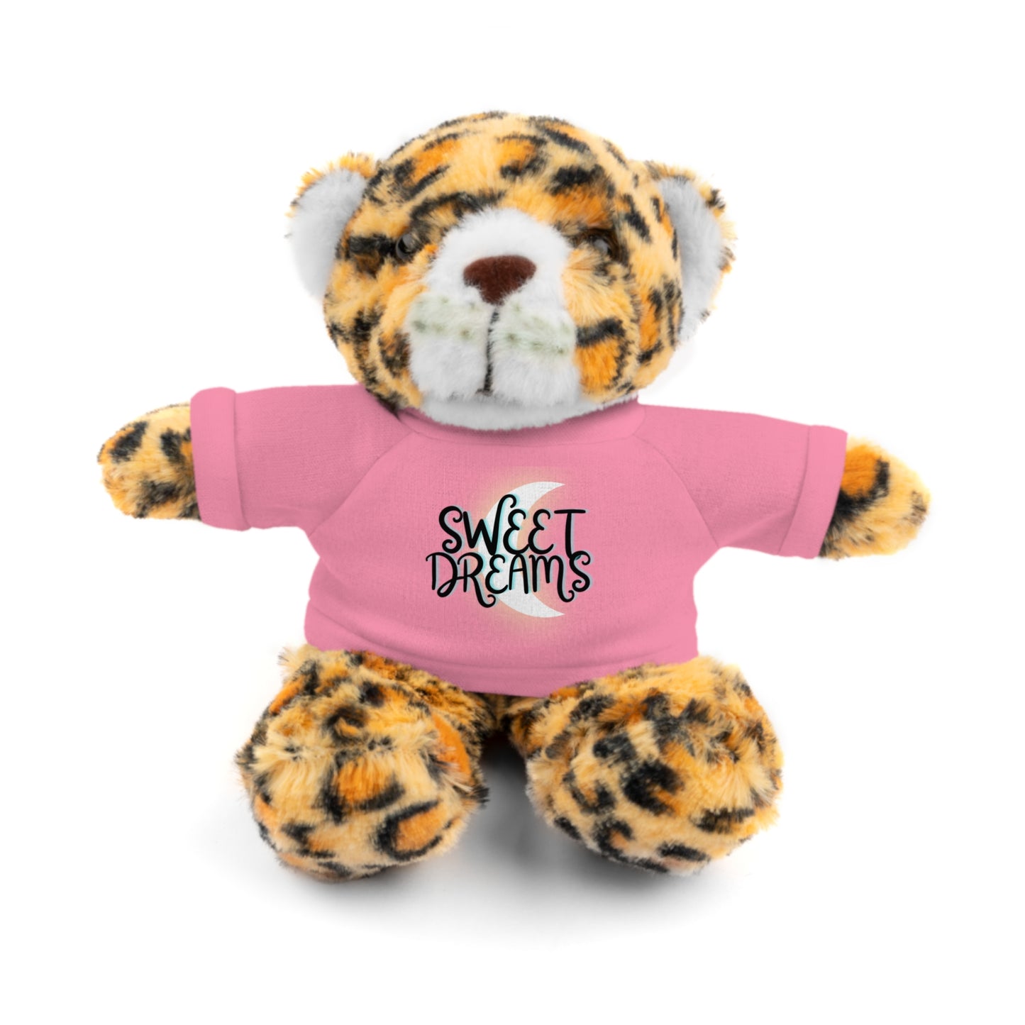 Sweet Dreams Kids Cute Stuffed Animals with Tee, Panda, Teddy Bear, Bunny, Lion, Sheep, Jaguar