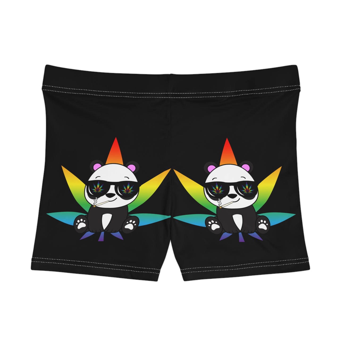 Peace Panda, Summer Shorts, Womens