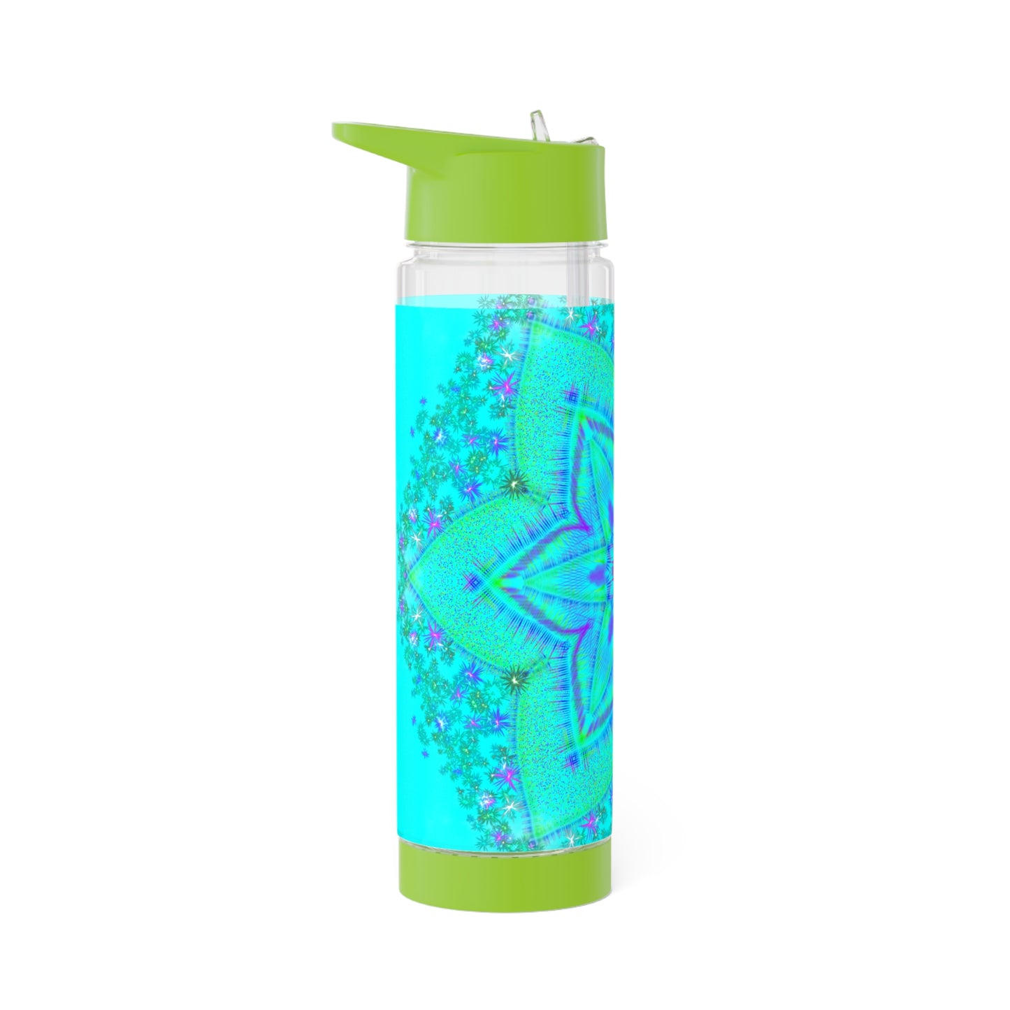 Blue Lotus Mandala Infuser Water Bottle