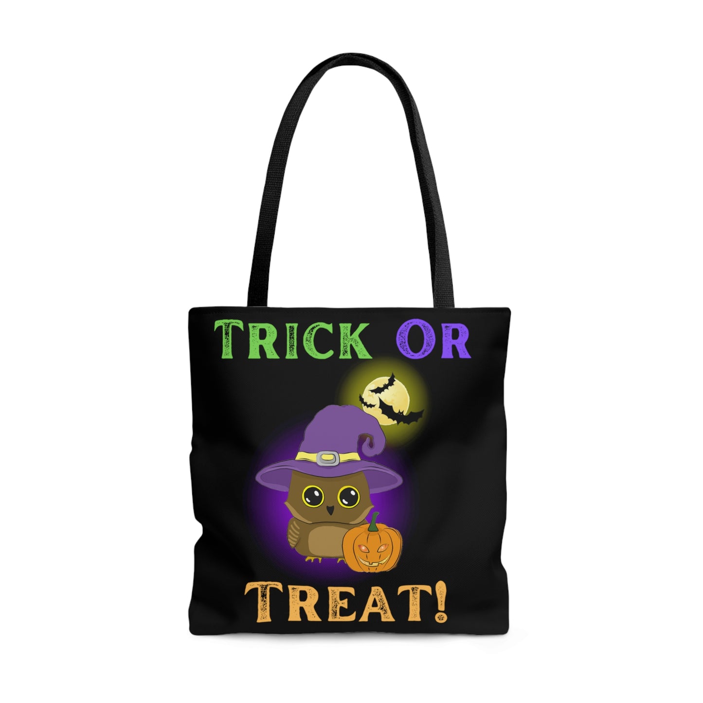 Trick Or Treat Owl Halloween Candy Tote Bag