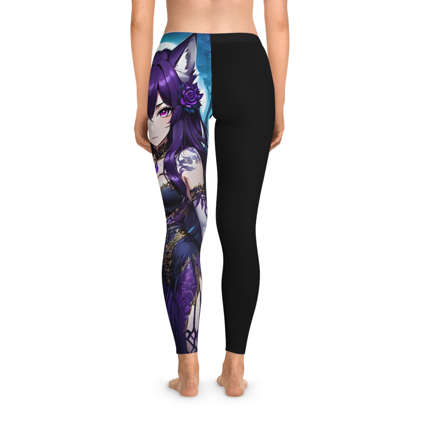 Amethyst Wolf Deity, Black Leggings, Anime