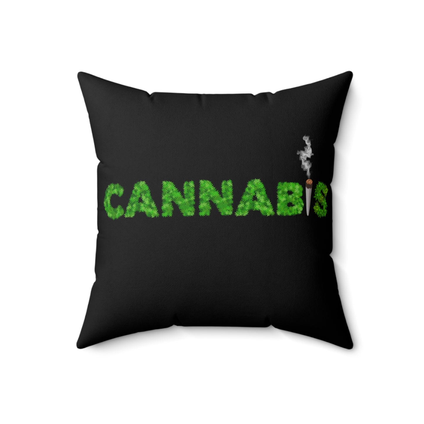 Cannabis, 420 Themed, Spun Polyester Square Pillow