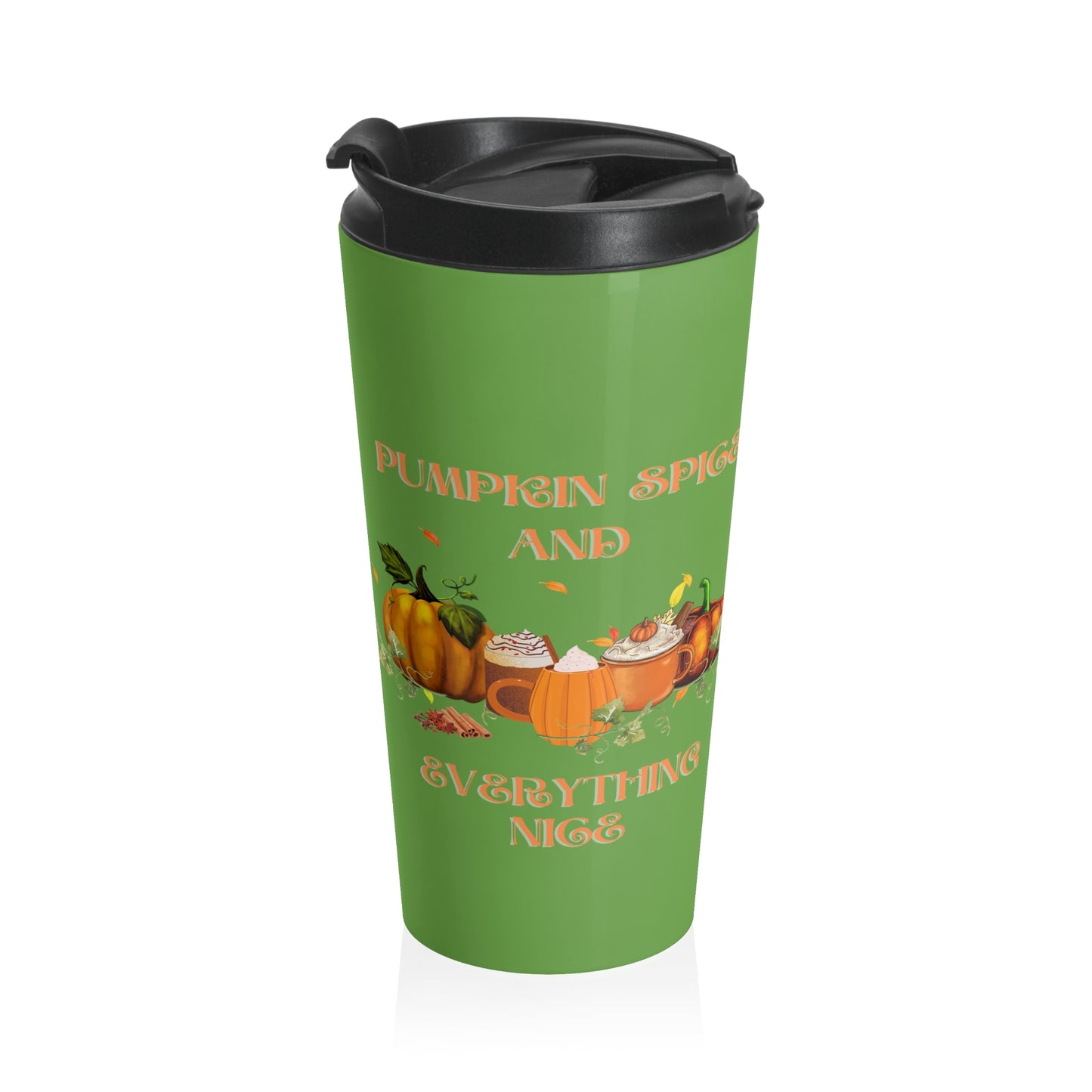 Pumpkin Spice and Everything Nice Halloween Travel Mug with Insert