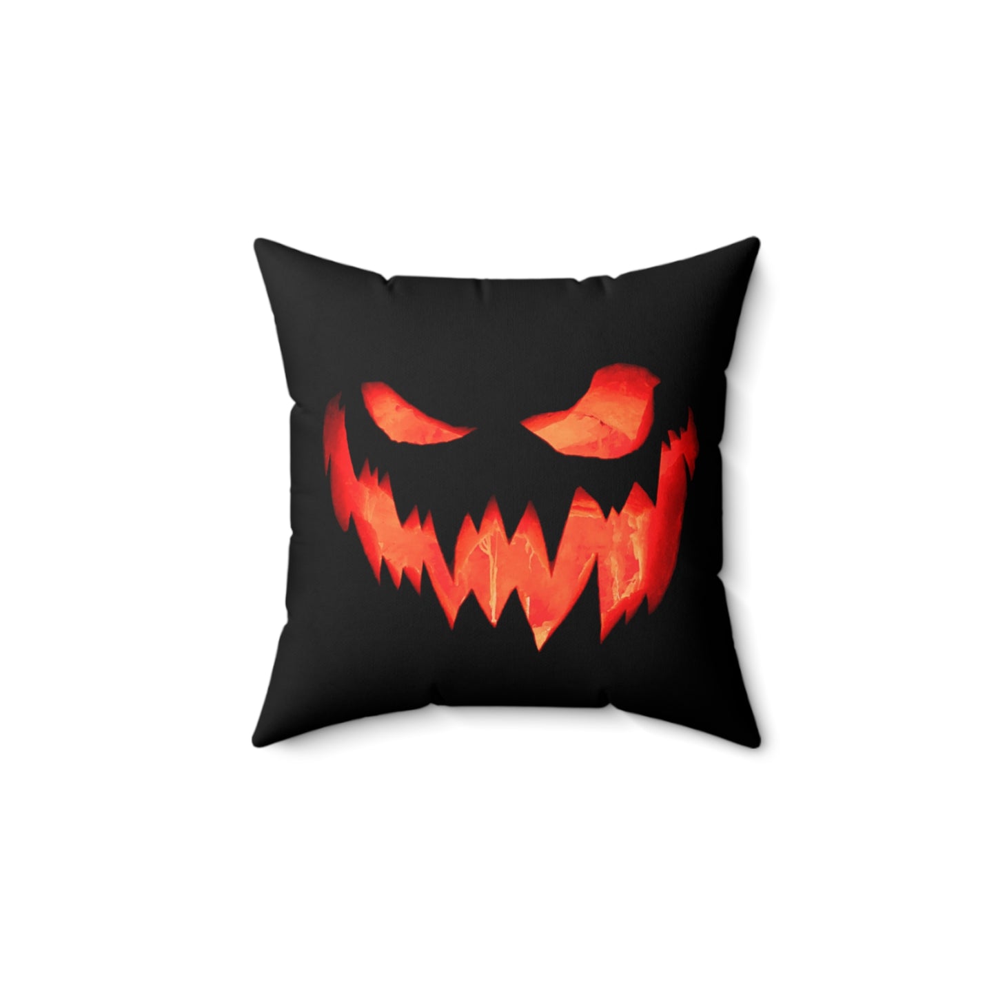 Halloween, Spooky pumpkin, Spun Polyester Square Pillow