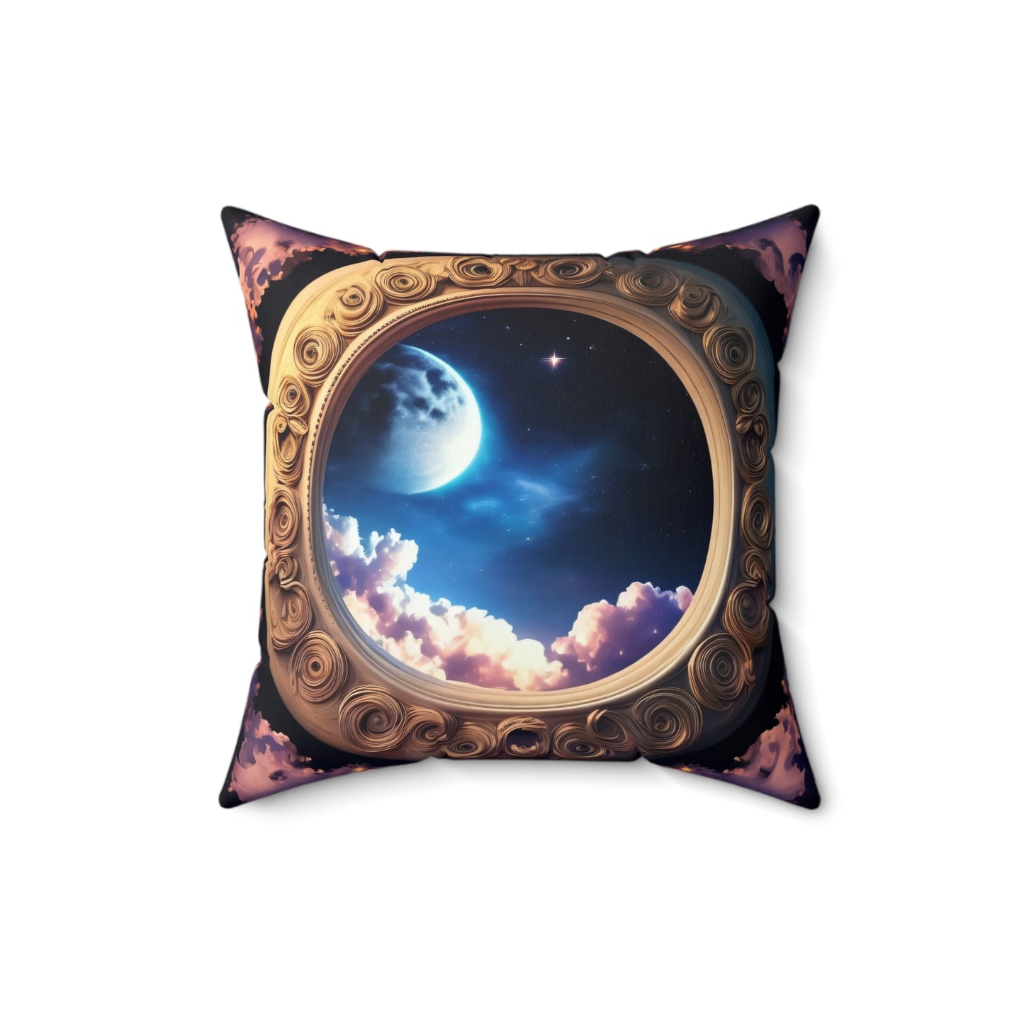 Magical Looking Mirror, Spun Polyester Square Pillow