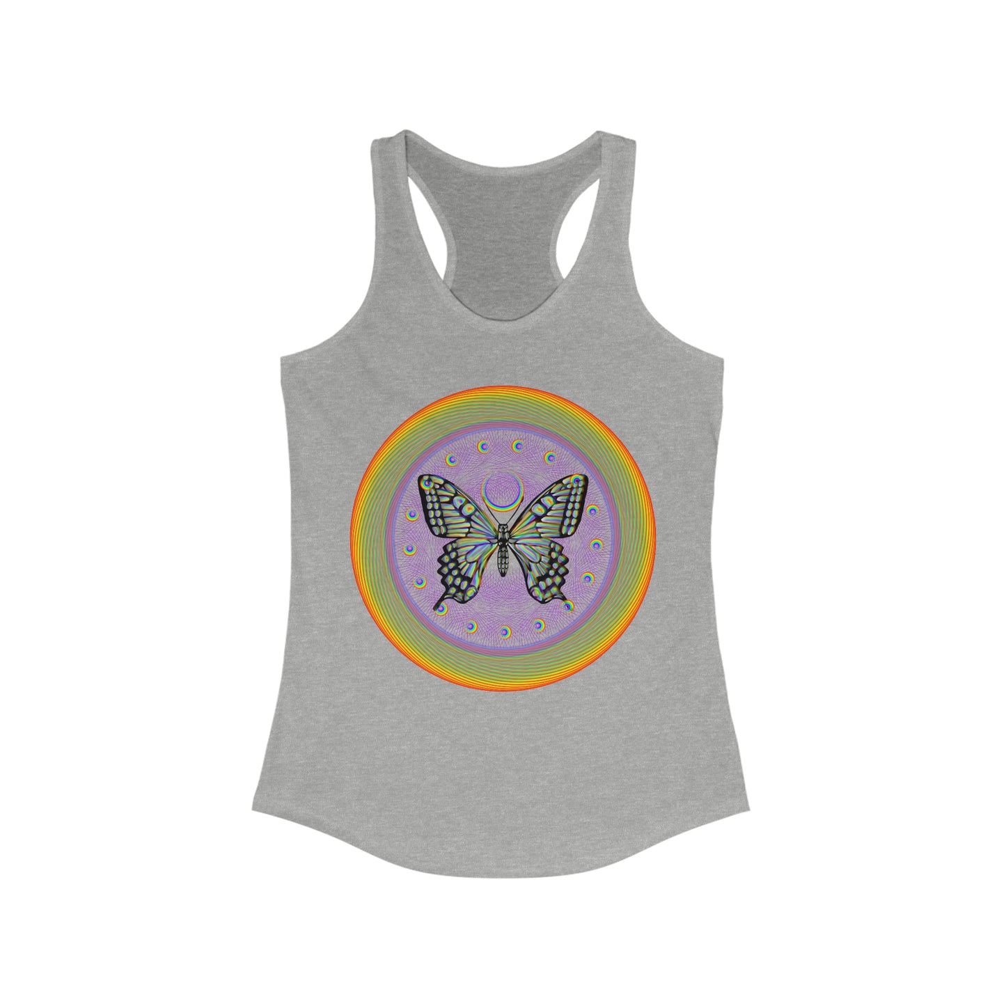 Rainbow Butterfly PRIDE Women's Ideal Racerback Tank