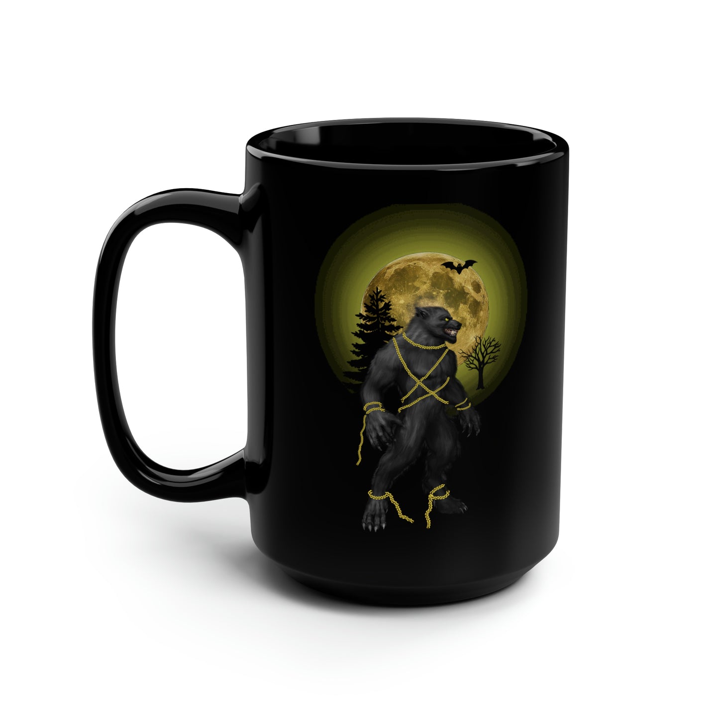 Black Halloween Fenrir Unchained Mug15oz