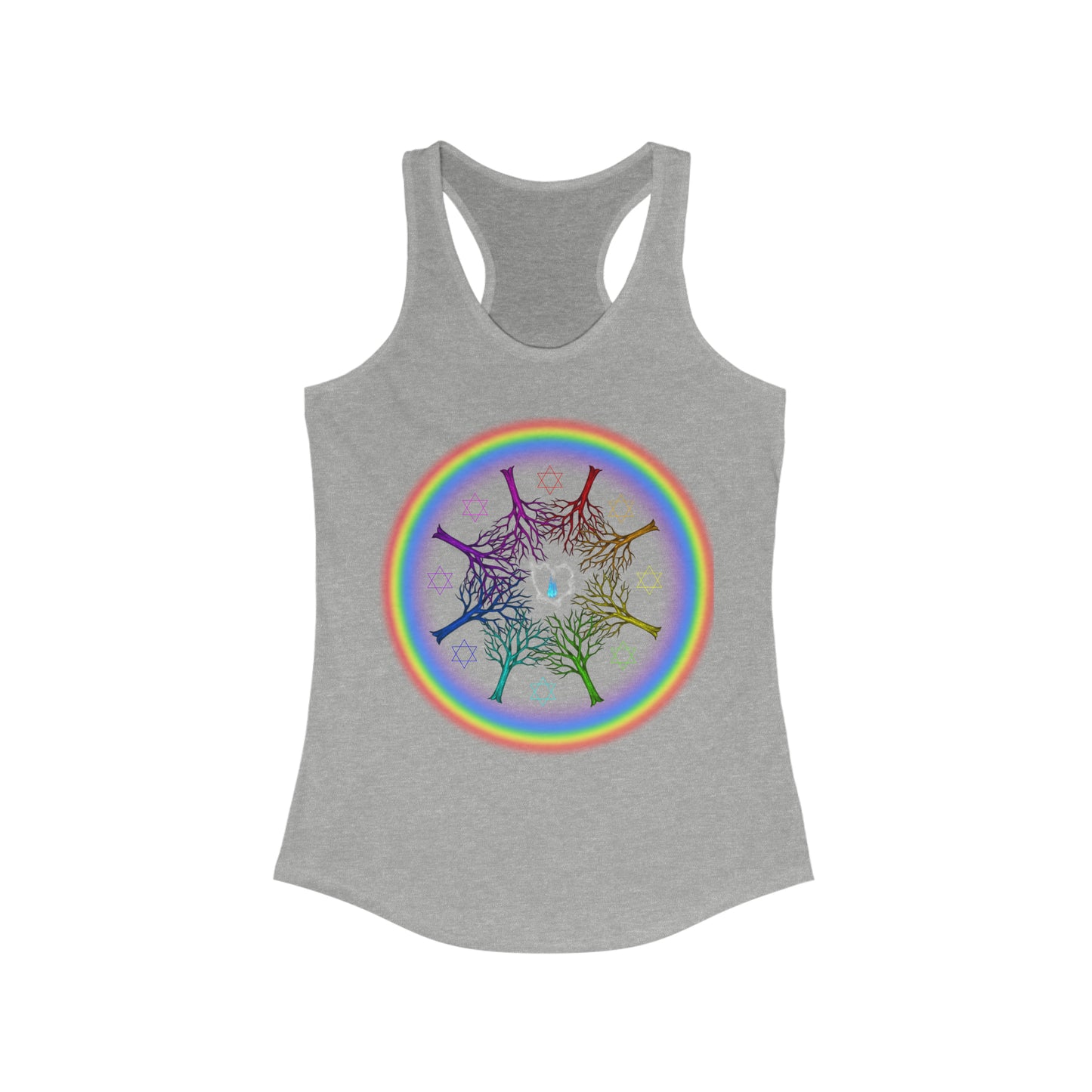 Rainbow Roots PRIDE Women's Ideal Racerback Tank