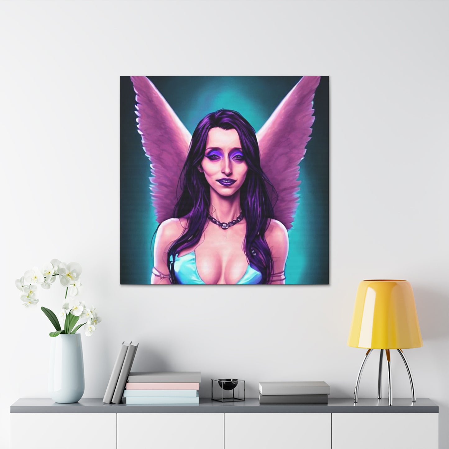 Morgana Goddess Of Magic, Canvas Art, Wall Art, Fantasy Art, Unique Gifts, Original Art